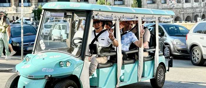 Rom: Golf Cart Tour mit handwerklicher Gelato-Verkostung