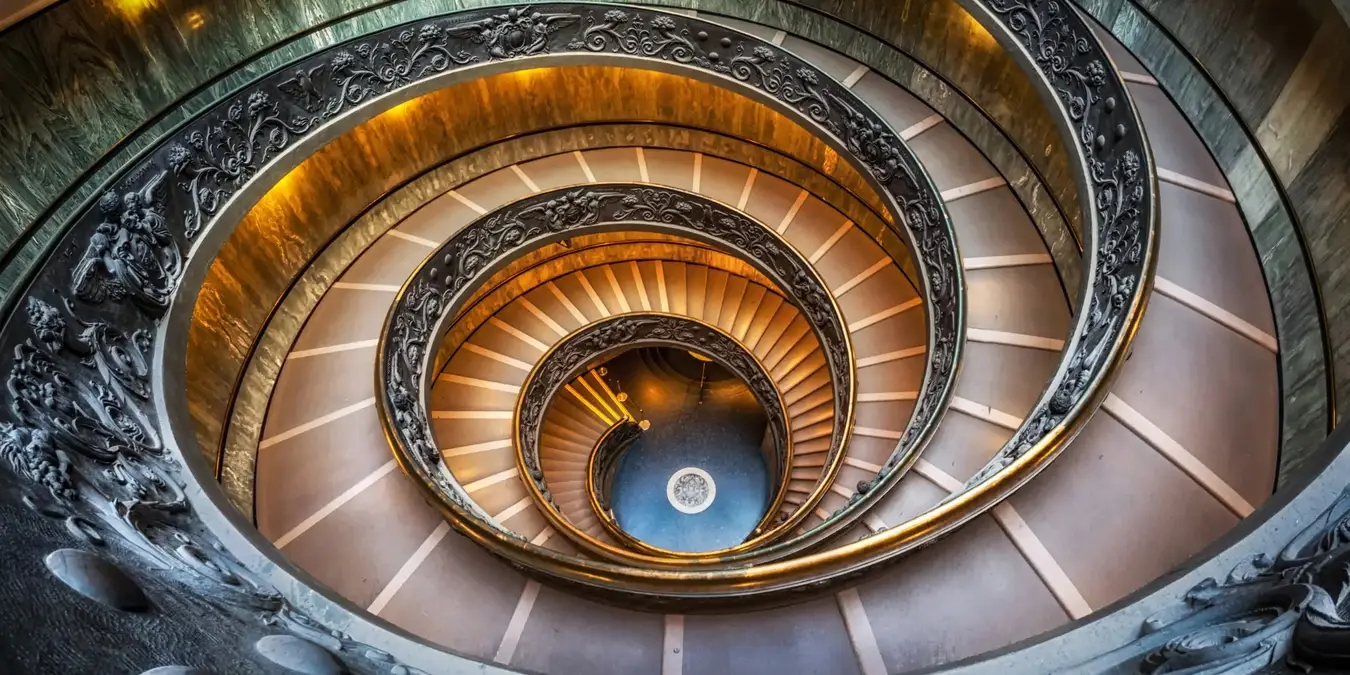 Treppe der Vatikanischen Museen