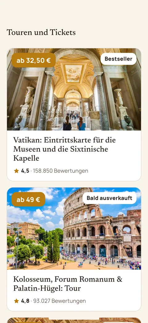 Vatikan-Touren in der App