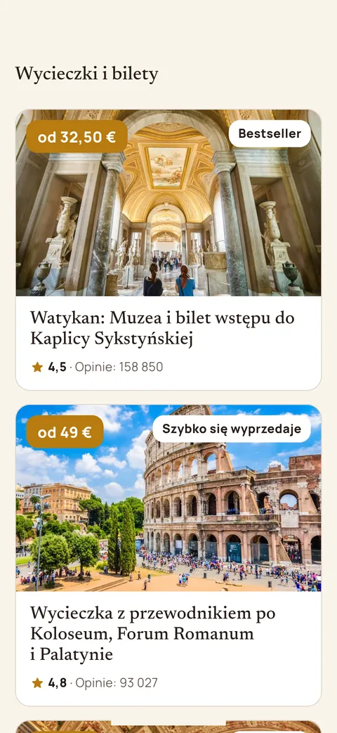 Wycieczki po Watykanie w aplikacji