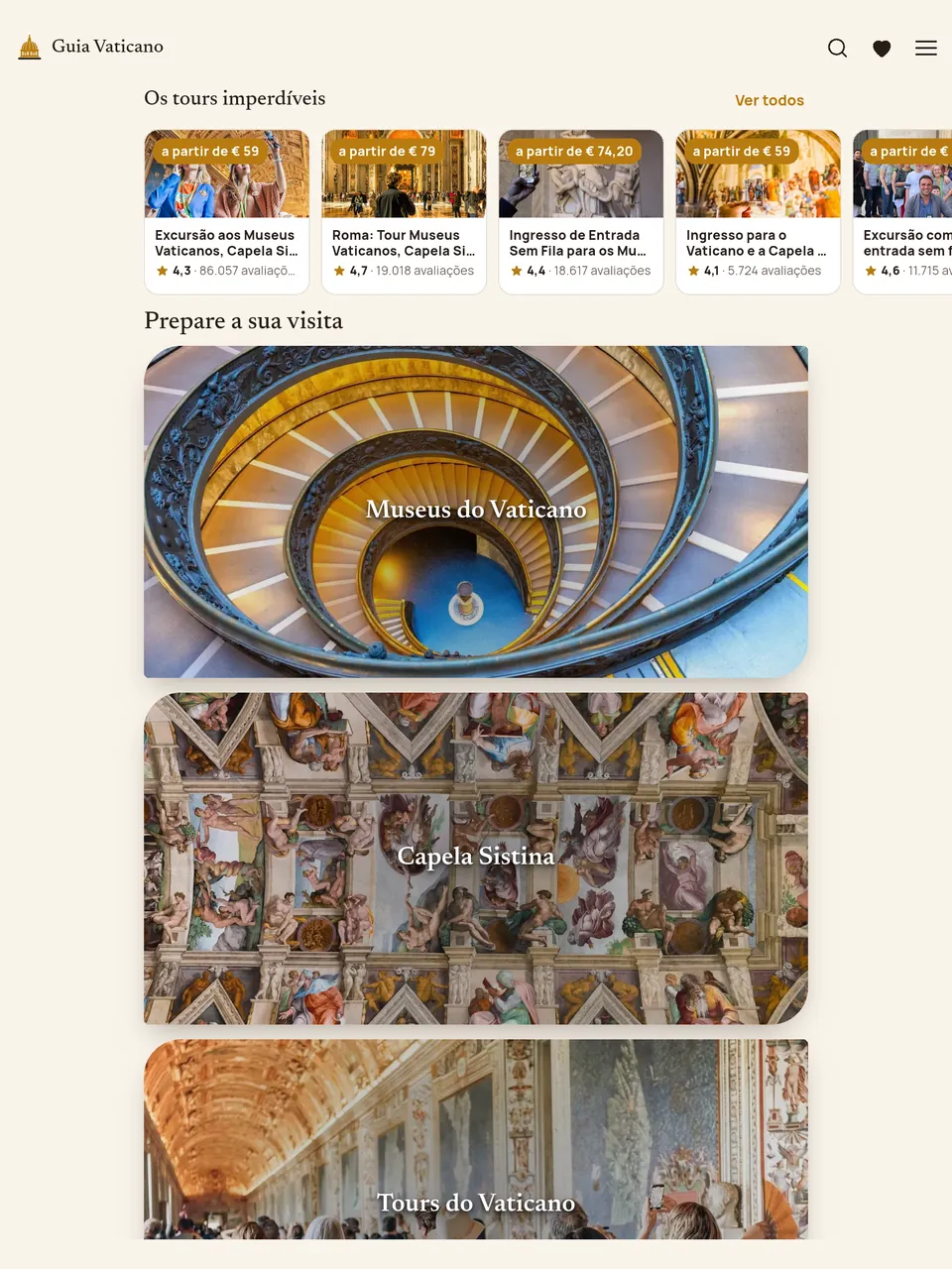 O guia do Vaticano no iPad